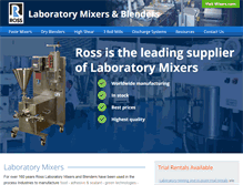 Tablet Screenshot of lab-mixers.com